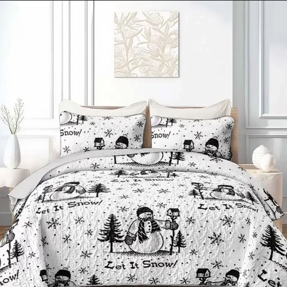 Snowman Themed Bedding Set